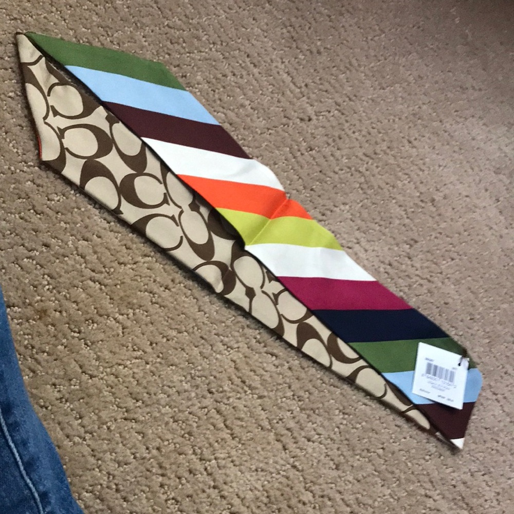 Coach ponytail scarf/bag scarf
